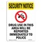 Signmission OSHA Security Sign, 10" Height, Rigid Plastic, Drug Use In This Area, Portrait OS-SN-P-710-V-11698 - alternate 1